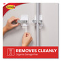 Command Broom Gripper, 3.12w x 1.85d x 3.34h, White/Gray, 2 Grippers/4 Strips