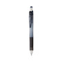 Pentel EnerGel RTX Gel Pen, Retractable, Medium 0.7 mm, Black Ink, Gray/Black Barrel, 5/Pack