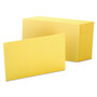 Oxford Unruled Index Cards, 4 x 6, Canary, 100/Pack (OXF7420CAN) View Product Image