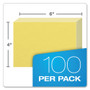 Oxford Unruled Index Cards, 4 x 6, Canary, 100/Pack (OXF7420CAN) View Product Image