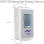 PURELL CS8 Soap Dispenser, 1,200 mL, 5.79 x 3.93 x 10.31, White