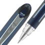 uniball Jetstream Hybrid Gel Pen, Stick, Fine 0.7 mm, Black Ink, Black/Silver Barrel