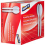 Genuine Joe Heavyweight Disposable Spoons - Disposable - White - 100/Box