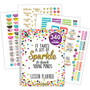 Teacher Created Resources Confetti Lesson Planner - Academic - 40 Week - Wire Bound - Multi - 11" Height x 8.5" Width