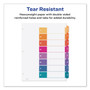 Avery Customizable TOC Ready Index Multicolor Tab Dividers, 8-Tab, 1 to 8, 11 x 8.5, White, Traditional Color Tabs, 1 Set