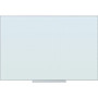 U Brands Floating Frameless Non-Magnetic Ghost Grid Glass Dry-Erase Board - 36" (3 ft) Width x 24" (2 ft) Height - Frosted White Tempered Glass Surface - Rectangle - Horizontal/Vertical - Frameless, Ghost Resistant, Stain Resistant