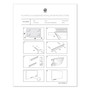 U Brands Floating Glass Ghost Grid Dry Erase Board, 36" x 24" (Actual Size: 35" x 23"), White Surface
