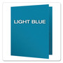 Oxford Twin-Pocket Folders with 3 Fasteners, 0.5" Capacity, 11 x 8.5, Light Blue, 25/Box