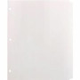 Business Source Reinforced Hole Punched Indexes - 5 Write-on Tab(s) - 5 Tab(s)/Set - 3 Hole Punched - White Divider - 100% Recycled