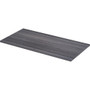 Lorell Relevance Series Tabletop - 47.6" Width x 23.6" Depth x 1" Thickness Table Top - Straight Edge - Finish: Charcoal, Laminate
