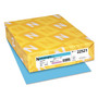 Astrobrights Color Paper, 24 lb Bond Weight, 8.5 x 11, Lunar Blue, 500 Sheets/Ream (WAU22521) View Product Image