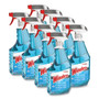 Windex Ammonia-D Glass Cleaner, Fresh, 32 oz Spray Bottle, 8/Carton