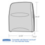 Kimberly-Clark Professional* Sanitouch Hard Roll Towel Dispenser, 12.63 x 10.2 x 16.13, Smoke