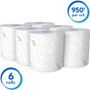 Scott Essential High Capacity Hard Roll Towel, 1-Ply, 8" x 950 ft, White, 6 Rolls/Carton