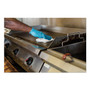 WypAll X80 Foodservice Towel, Kimfresh Antimicrobial Hydroknit, 12 x 23.4, Unscented, White/Blue Stripe, 150/Carton