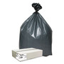 Platinum Plus Can Liners, 33 gal, 1.35 mil, 33" x 40", Gray, 10 Bags/Roll, 5 Rolls/Carton (WBIPLA3350) View Product Image