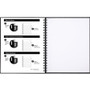 Cambridge Limited Hardbound Notebook with Pocket, 1-Subject, Wide/Legal Rule, Black Cover, (96) 11 x 8.5 Sheets
