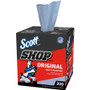 Scott Shop Towels, POP-UP Box, 1-Ply, 9 x 12, Blue, 200/Box, 8 Boxes/Carton (KCC75190) View Product Image