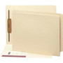 Smead Heavyweight End Tab Fastener Folders, Interior Front-Cover Pocket, 0.75" Expansion, 1 Fastener, Letter Size, Manila, 50/Box