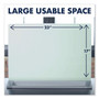 Quartet Desktop Magnetic Glass Dry-Erase Panel, 23" x 17", White Surface