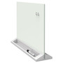 Quartet Desktop Magnetic Glass Dry-Erase Panel, 23" x 17", White Surface