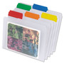 Pendaflex EasyView 1/3 Tab Cut Letter Top Tab File Folder - 8 1/2" x 11" - Top Tab Location - Assorted Tab Position - Poly - Clear