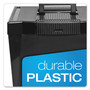 Pendaflex Portable Letter Size File Box, Letter Files, 13.5" x 10.25" x 10.88", Black