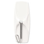 Command General Purpose Wire Hooks, Medium, Metal, White, 2 lb Capacity, 7 Hooks and 8 Strips/Pack