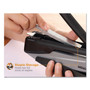 Bostitch InPower One-Finger Eco-Friendly Desktop Stapler, 25-Sheet Capacity, Black/Gray
