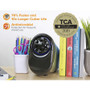 Bostitch QuietSharp Glow Classroom Electric Pencil Sharpener, AC-Powered, 6.13 x 10.69 x 9, Silver/Black