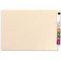 Smead Heavyweight Manila End Tab Folders, 9.5" High Front, Reinforced Straight Tabs, Legal Size, 0.75" Expansion, Manila, 100/Box