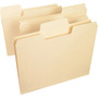 Smead SuperTab Top Tab File Folders, 1/3-Cut Tabs: Assorted, Letter Size, 0.75" Expansion, 11-pt Manila, 100/Box