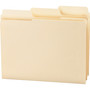 Smead SuperTab Top Tab File Folders, 1/3-Cut Tabs: Assorted, Letter Size, 0.75" Expansion, 11-pt Manila, 100/Box