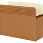 Smead Easy Grip Straight Tab Cut Letter Recycled File Pocket - 8 1/2" x 11" - 5 1/4" Expansion - Redrope - Tear Proof, Tear Resistant - 30% Recycled