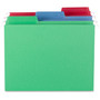 Smead Erasable Folders, Letter Size, 1/3-Cut Tabs, Assorted Colors, 18/Box (SMD64031) View Product Image