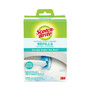 Scotch-Brite Disposable Toilet Scrubber Refill, Blue/White, 10/Pack (MMM558RF) View Product Image