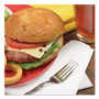 Tork Universal Dinner Napkins, 1-Ply, 17" x 17", 1/4 Fold, White, 4008/Carton