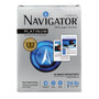 Navigator Platinum Paper, 99 Bright, 24 lb Bond Weight, 8.5 x 11, White, 500 Sheets/Ream, 5 Reams/Carton (SNANPL11245R) View Product Image