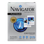 Navigator Platinum Paper, 99 Bright, 24 lb Bond Weight, 8.5 x 11, White, 500 Sheets/Ream, 5 Reams/Carton (SNANPL11245R) View Product Image