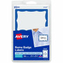 Avery Border Print or Write Name Tags - 2 21/64" Width x 3 3/8" Length - Removable Adhesive - Rectangle - Inkjet, Laser - Matte - (AVE5144)
