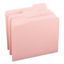 Smead Colored File Folders, 1/3-Cut Tabs: Assorted, Letter Size, 0.75" Expansion, Pink, 100/Box