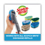 Scotch-Brite Advanced Soap Control Non-Scratch Dishwand, 4 x 11.25, Blue