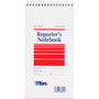 TOPS Reporter's Notepad, Wide/Legal Rule, White Cover, 70 White 4 x 8 Sheets, 12/Pack