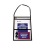C-Line 2-Pocket Shop Ticket Holder w/Setrap, Black Stitching, 150-Sheet, 9 x 12, 15/Box