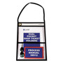 C-Line 2-Pocket Shop Ticket Holder w/Setrap, Black Stitching, 150-Sheet, 9 x 12, 15/Box