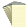 TRU RED Notepads, Wide/Legal Rule, Canary Sheets, 8.5 x 14, 50 Sheets, 12/Pack TUD24419920 View Product Image