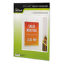 NuDell Clear Plastic Vertical-Orientation Wall Sign Holder with Mounting Screws, Quick-Change Insert System, 11 x 17 Insert