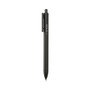 TRU RED Quick Dry Gel Pen, Retractable, Extra-Fine 0.38 mm, Black Ink, Black Barrel, 5/Pack