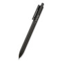 TRU RED Quick Dry Gel Pen, Retractable, Extra-Fine 0.38 mm, Black Ink, Black Barrel, 5/Pack