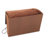 Smead TUFF Expanding Wallet, 21 Sections, Elastic Cord Closure, 1/21-Cut Tabs, Legal Size, Redrope